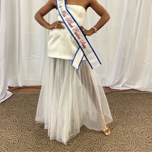 Sheer White Maxi Dress